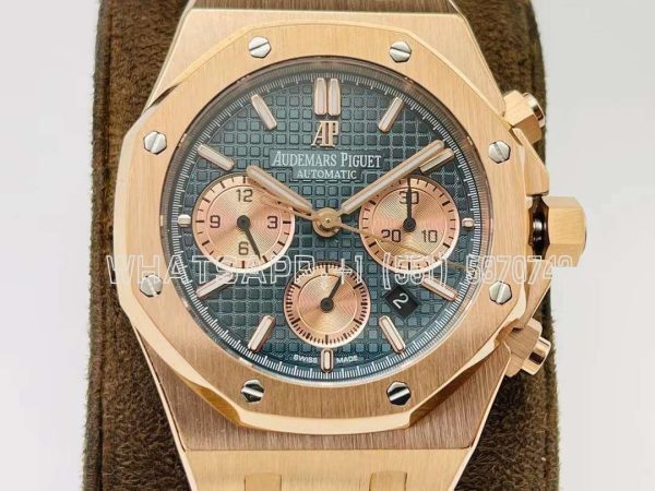 Audemars Piguet Royal Oak Offshore Self-Winding Chronograph Blue/Rose Dial in Rose Gold