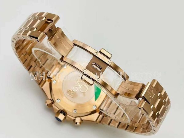 Audemars Piguet Royal Oak Offshore Self-Winding Chronograph Blue/Rose Dial in Rose Gold - Image 8