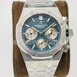 Audemars Piguet Royal Oak Offshore Self-Winding Chronograph Blue/White Dial in Steel
