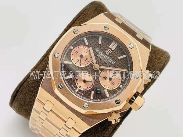 Audemars Piguet Royal Oak Offshore Self-Winding Chronograph Brown/Rose Dial in Rose Gold