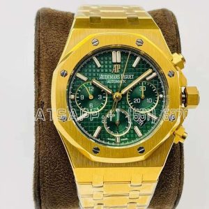Audemars Piguet Royal Oak Offshore Self-Winding Chronograph Green Dial in Yellow Gold