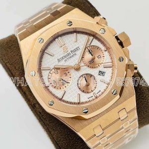Audemars Piguet Royal Oak Offshore Self-Winding Chronograph White/Rose Dial in Rose Gold