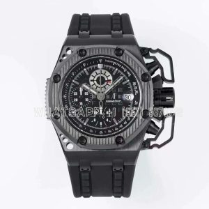 Audemars Piguet Royal Oak Offshore Survivor Limited Edition on Black Leather Strap