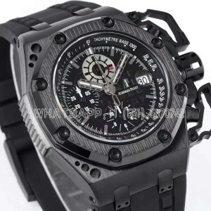 Audemars Piguet Royal Oak Offshore Survivor Limited Edition on Black Leather Strap