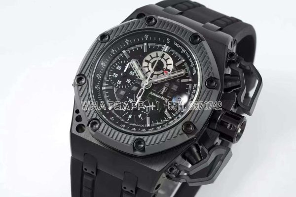 Audemars Piguet Royal Oak Offshore Survivor Limited Edition on Black Leather Strap