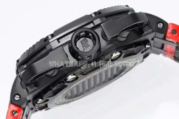 Audemars Piguet Royal Oak Offshore Survivor Limited Edition on Red Leather Strap - Image 7