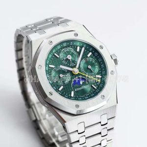 Audemars Piguet Royal Oak Perpetual Calendar 26613 Green Dial in Steel