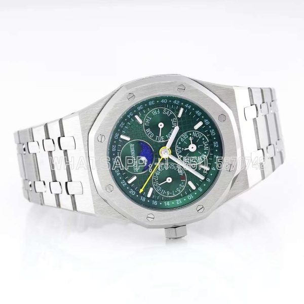 Audemars Piguet Royal Oak Perpetual Calendar 26613 Green Dial in Steel