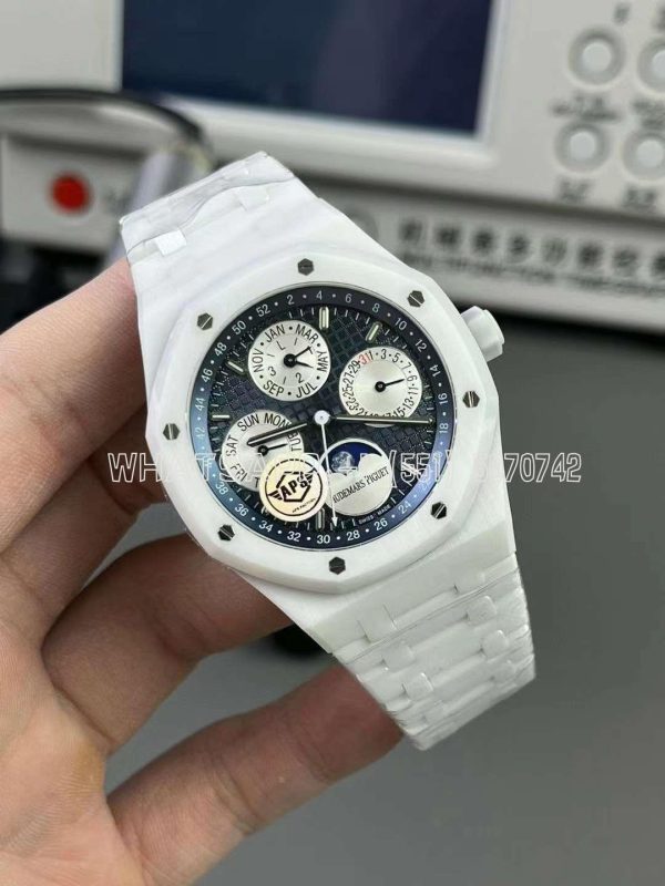 Audemars Piguet Royal Oak Perpetual Calendar Ceramic 26579CB Blue Dial