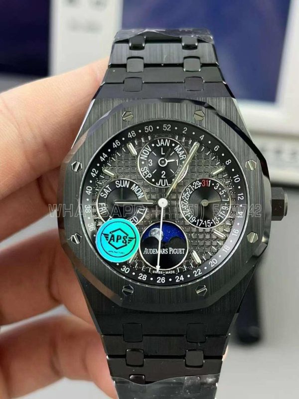 Audemars Piguet Royal Oak Perpetual Calendar Ceramic Black Dial