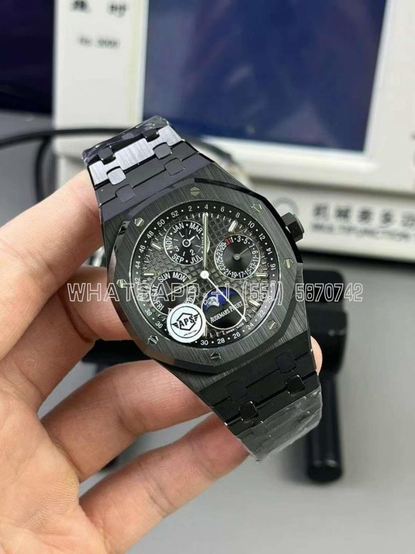 Audemars Piguet Royal Oak Perpetual Calendar Ceramic Black Dial