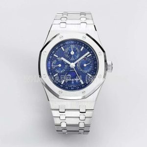 Audemars Piguet Royal Oak Perpetual Calendar Steel 26574 Blue Dial