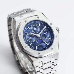 Audemars Piguet Royal Oak Perpetual Calendar Steel 26574 Blue Dial