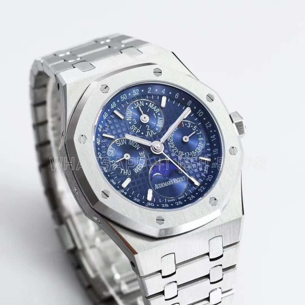 Audemars Piguet Royal Oak Perpetual Calendar Steel 26574 Blue Dial
