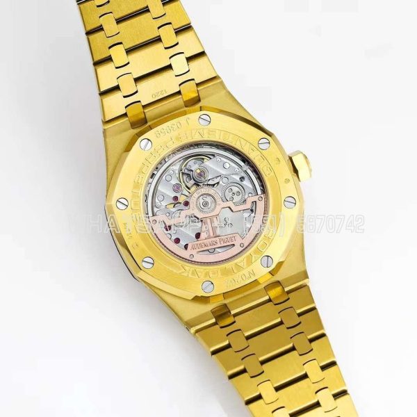 Audemars Piguet Royal Oak Perpetual Calendar Yellow Gold 26574 Blue Dial - Image 7