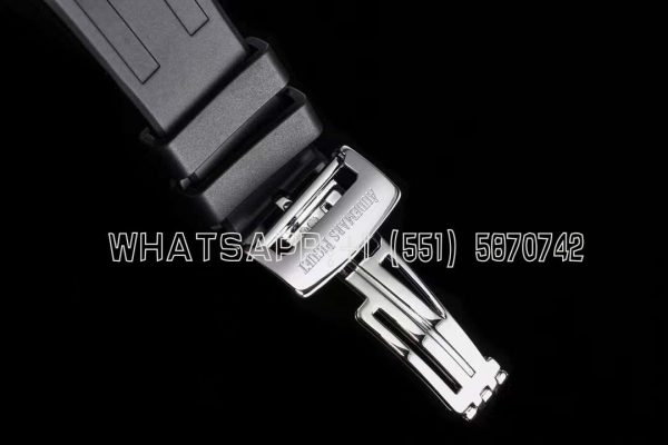 Audemars Piguet Royal Oak Tourbillon Extra-Thin Tiffany Blue Dial in Steel on Rubber Strap R8 Factory - Image 8