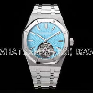 Audemars Piguet Royal Oak Tourbillon Tourbillon Extra-Thin Tiffany Blue Dial in Steel R8 Factory