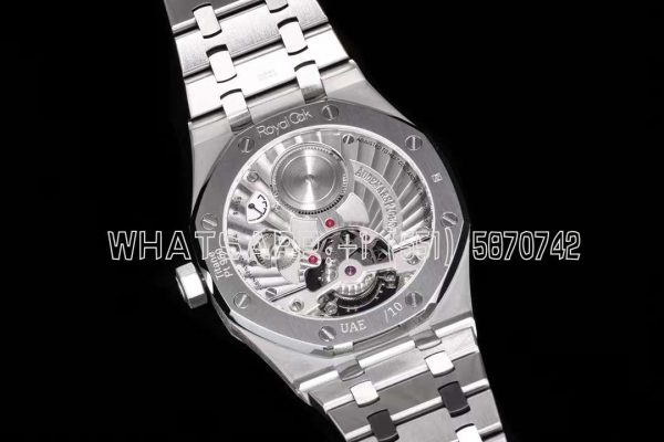 Audemars Piguet Royal Oak Tourbillon Tourbillon Extra-Thin Tiffany Blue Dial in Steel R8 Factory - Image 9
