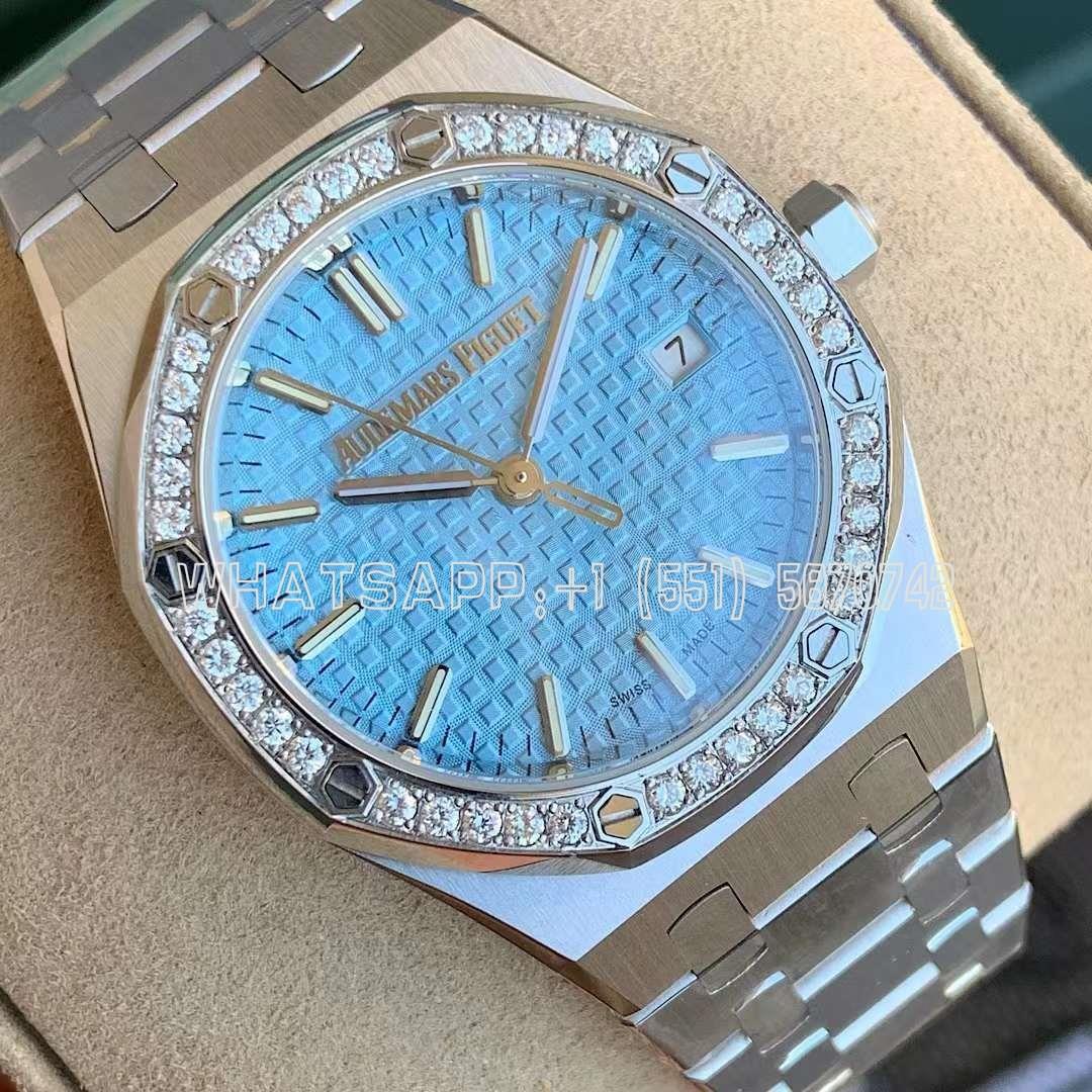 Audemars Piguet Royal Oak 77451 Light Blue Dial 34 mm