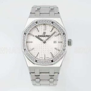 Audemars Piguet Royal Oak Lady 67651ST.ZZ.1261ST.01 Steel Diamond 33mm Silver Dial