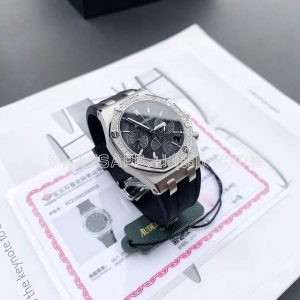 Audemars Piguet Royal Oak Offshore 26231ST.ZZ.D002CA.01 'Lady' Stainless Steel Black Dial Diamond Bezel