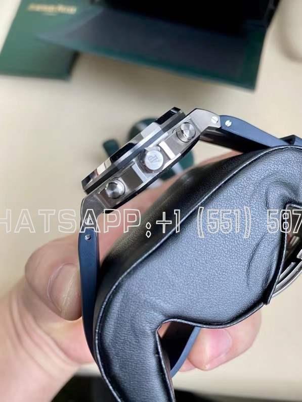 Audemars Piguet Royal Oak Offshore Ladies 37mm Blue Dial Diamond Bezel - Image 4