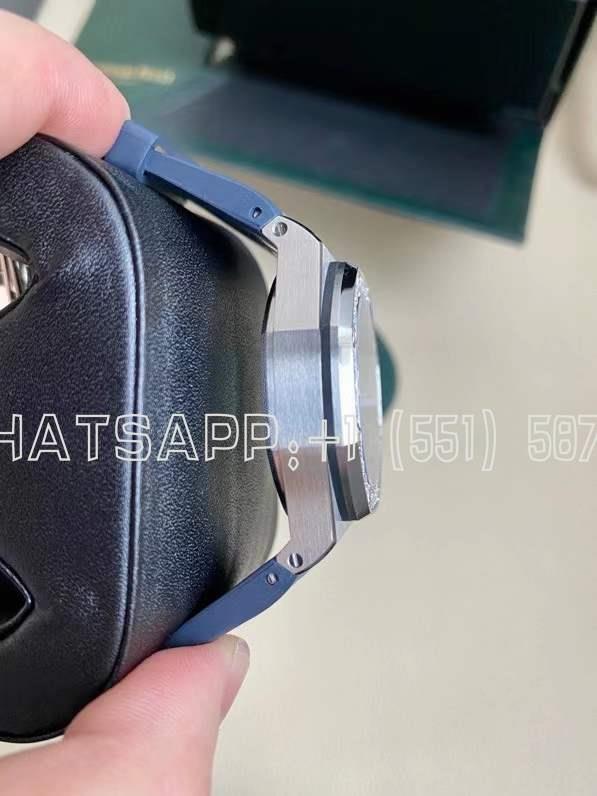 Audemars Piguet Royal Oak Offshore Ladies 37mm Blue Dial Diamond Bezel - Image 5