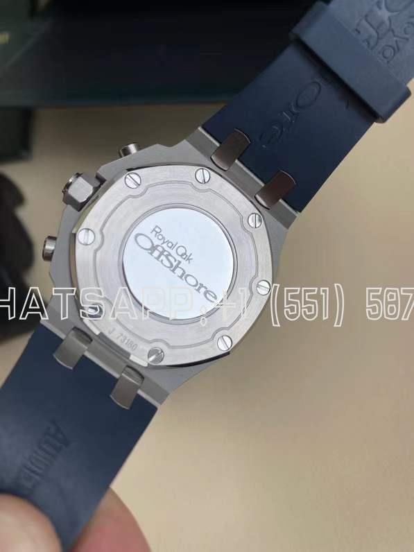 Audemars Piguet Royal Oak Offshore Ladies 37mm Blue Dial Diamond Bezel - Image 6