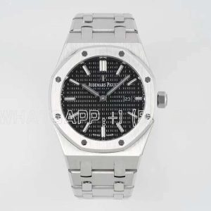 Audemars Piguet Royal Oak Quartz Ladies 33mm Stainless Steel Black Dial