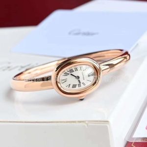 Cartier Baignoire de Cartier watch Mini model RG White Dial on Swiss Quartz