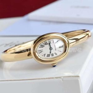 Cartier Baignoire de Cartier watch Mini model YG White Dial on Swiss Quartz Ref. WGBA0045