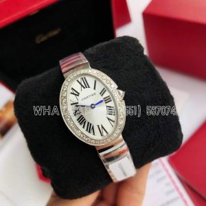 Cartier Baignoire WB520025 Silver Dial 31.6mm Quartz Ladies Watch