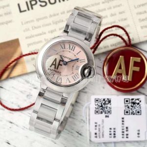 Cartier Ballon Bleu de Cartier 28mm Pink Dial in Steel