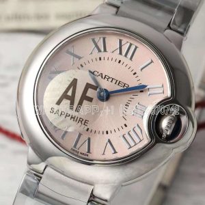 Cartier Ballon Bleu de Cartier 28mm Pink Dial in Steel