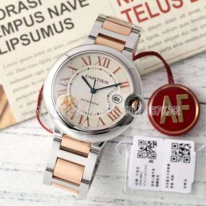 Cartier Ballon Bleu de Cartier 42mm White Dial in Steel and Rose Gold