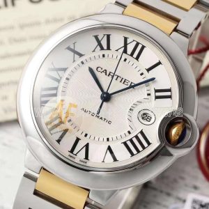 Cartier Ballon Bleu de Cartier 42mm White Dial in Steel and Yellow Gold