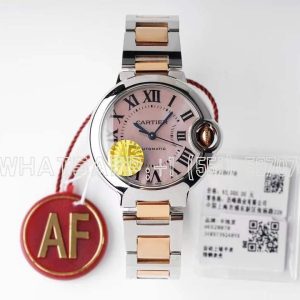 Cartier Bleu de Cartier 33mm Pink Dial in Steel and Rose Gold