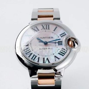 Cartier Bleu de Cartier 33mm Pink Dial in Steel and Rose Gold