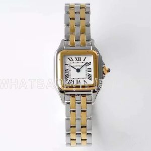 Cartier Panthère De Cartier 22mm White Dial on SS/YG Bracelet Ronda Quartz