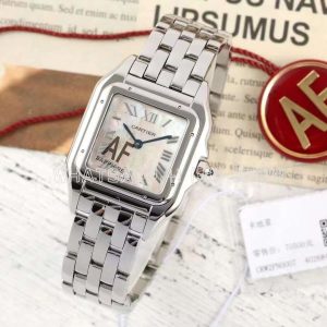 Cartier Panthère De Cartier Medium 27mm Mother-of-pearl Dial on SS Bracelet Ronda Quartz