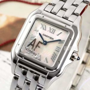 Cartier Panthère De Cartier Medium 27mm Mother-of-pearl Dial on SS Bracelet Ronda Quartz