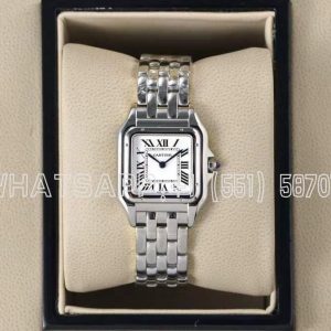 Cartier Panthère De Cartier Medium 27mm White Dial on SS Bracelet Ronda Quartz
