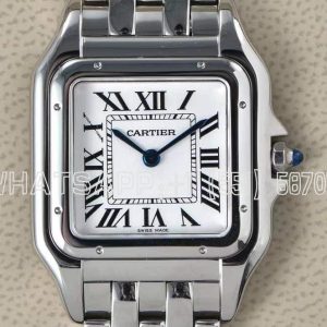 Cartier Panthère De Cartier Medium 27mm White Dial on SS Bracelet Ronda Quartz