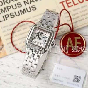 Cartier Panthère Secrete Ladies 22mm SS White Dial on SS Bracelet Ronda Quartz