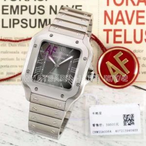 Cartier Santos de Cartier 35mm Gray Dial in Steel