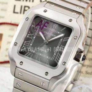 Cartier Santos de Cartier 35mm Gray Dial in Steel