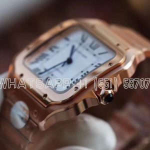 Cartier Santos de Cartier 40mm White Dial in Rose Gold
