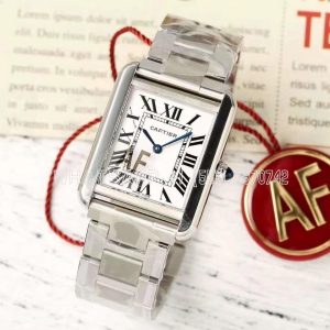 Cartier Tank Must 29.5mm White Dial in Steel