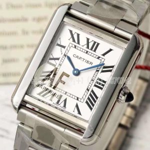 Cartier Tank Must 29.5mm White Dial in Steel