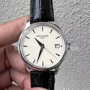 Patek Philippe Calatrava 5296G White Dial in White Gold
